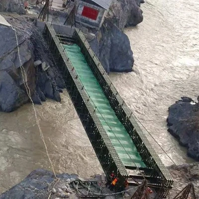 Acrow Panel Forsmíðað stálbrúarkerfi fyrir notkun á gangandi þjóðvegum Bailey Bridge